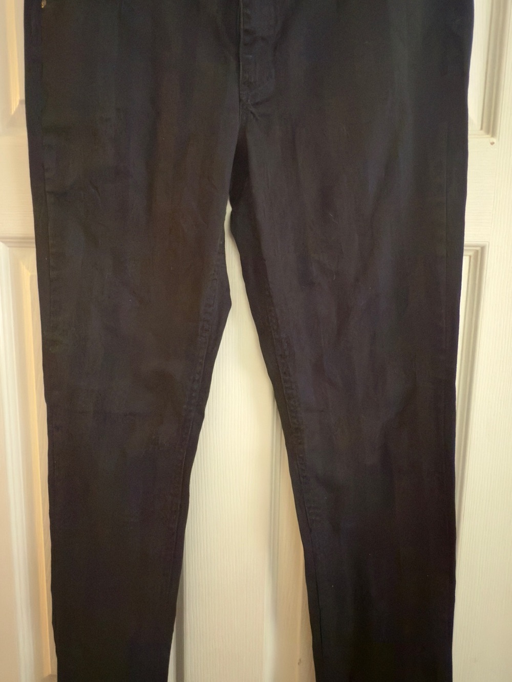 Divided Black High-Waist Button Pants